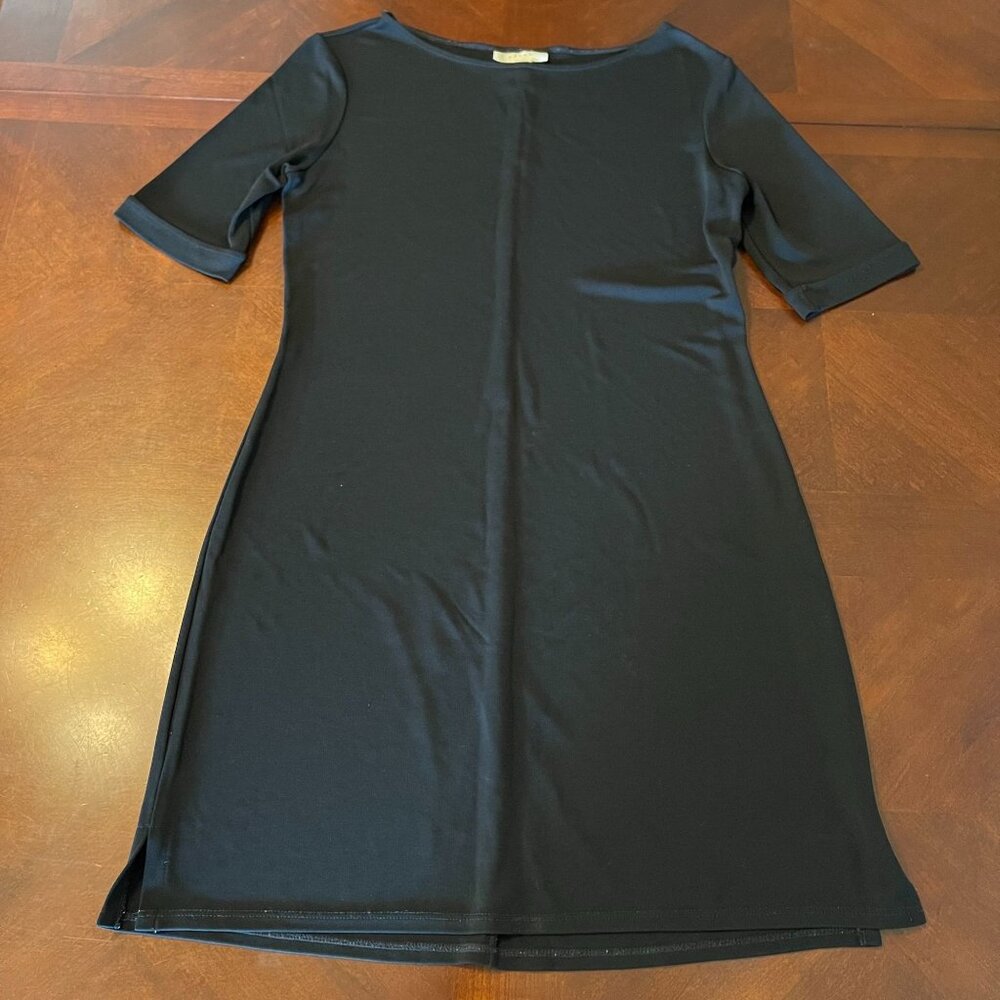 J. Jill Womens‎ Black 3/4 Sleeve Shift Dress XS classic black dress
